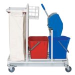 Тележка для горничных с дверью