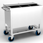 1745 ТЕЛЕЖКА ДЛЯ СТОЛОВЫХ ПРИБОРОВ