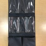 0302 Органайзер на жестком основании с прозрачными карманами на тележку для горничных